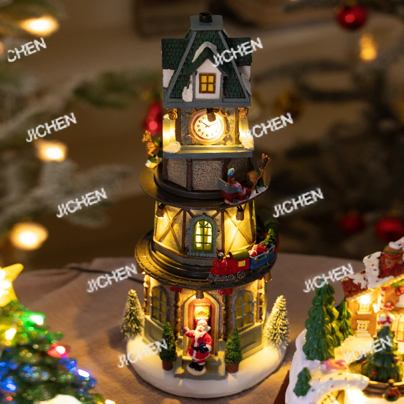 Нежная музыкальная шкатулка, фигурка дома - со светодиодной подсветкой - для праздника, новогодней вечеринки - Декор, аксессуар, фигурка орнамента
Нежная музыкальная шкатулка, фигурка дома - со светодиодной подсветкой - для праздника, новогодней вечеринки - Декор, аксессуар, фигурка орнамента