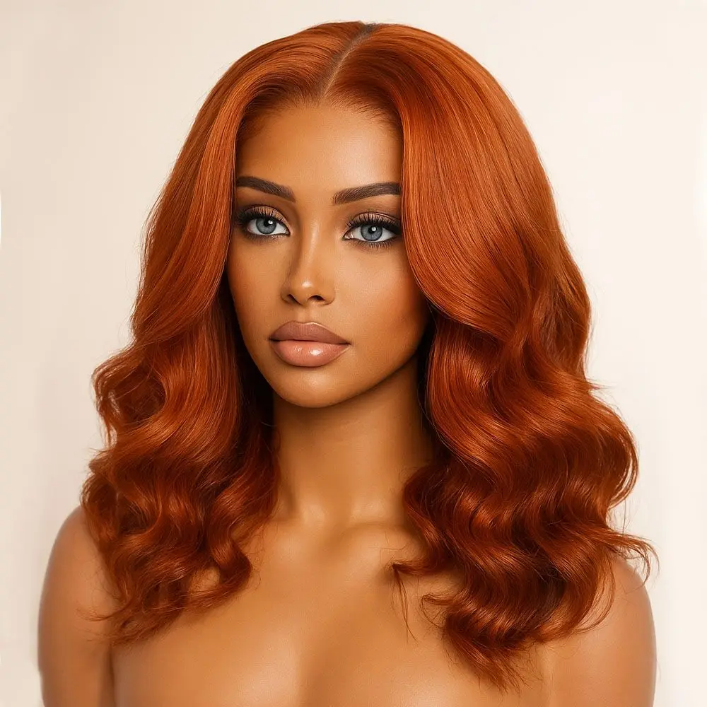 20 30 Inch #350 Colored Ginger Orange Body Wave 13x4 Glueless Lace Front Wig 200% Density Human Hair Wig For Women
20 30 Inch #350 Colored Ginger Orange Body Wave 13x4 Glueless Lace Front Wig 200% Density Human Hair Wig For Women