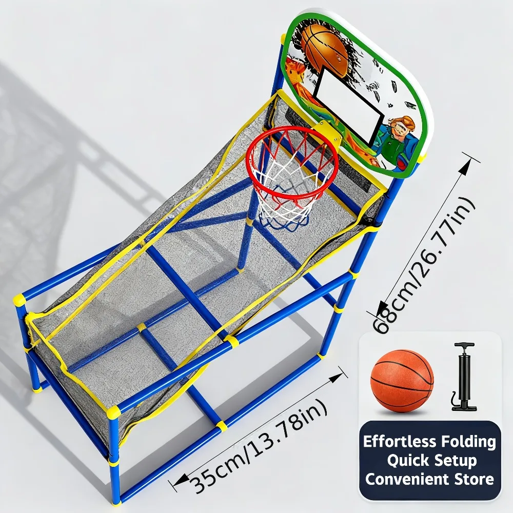 Arcade-Style Basketball Hoop for Children, Mini Basketball & Air Pump Included, Easy Indoor & Outdoor Setup
Arcade-Style Basketball Hoop for Children, Mini Basketball & Air Pump Included, Easy Indoor & Outdoor Setup
