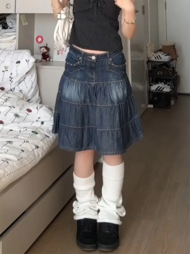 Y2K Do Old Denim Мини-юбка Женская Harajuku Плиссированные Джинсовые Юбки Лето Gyaru Готический Гранж Корейская Уличная Одежда A Line Faldas
Y2K Do Old Denim Мини-юбка Женская Harajuku Плиссированные Джинсовые Юбки Лето Gyaru Готический Гранж Корейская Уличная Одежда A Line Faldas