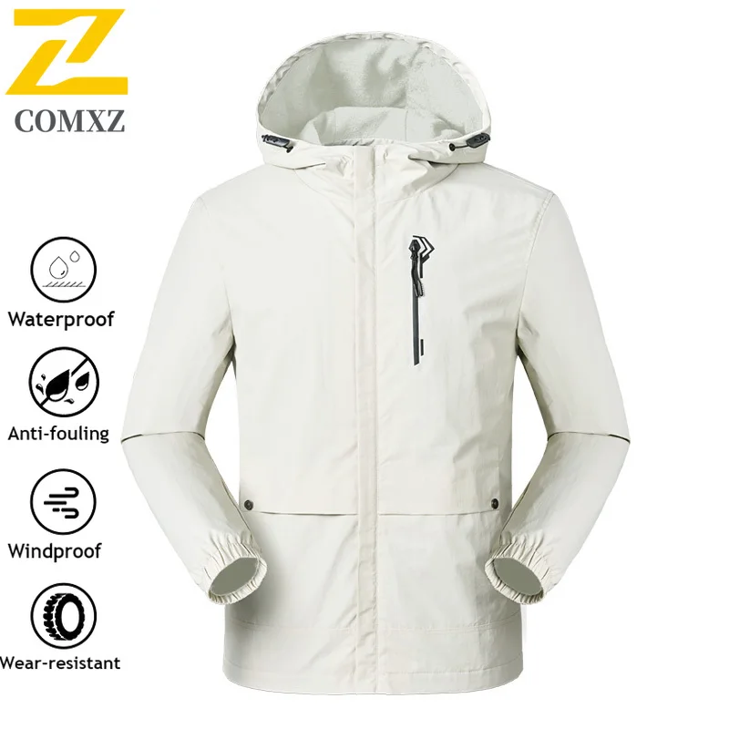 Autumn Camping Waterproof Jacket Men's Outdoor Leisure Sports Windproof Windbreaker Travel Hunting Running Fishing Hooded Coat
Autumn Camping Waterproof Jacket Men's Outdoor Leisure Sports Windproof Windbreaker Travel Hunting Running Fishing Hooded Coat