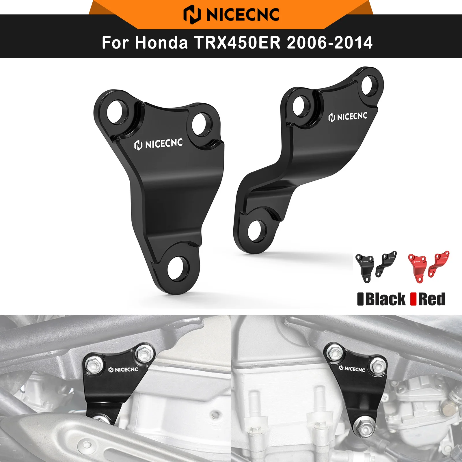 2PCS NICECNC For Honda TRX450ER 2006-2014 ATV Engine Upper Mount Brackets TRX450R 8MM Aluminum Replaces 50353-HP1-600
2PCS NICECNC For Honda TRX450ER 2006-2014 ATV Engine Upper Mount Brackets TRX450R 8MM Aluminum Replaces 50353-HP1-600