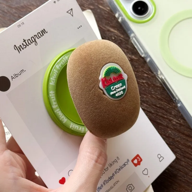For iPhone 17 16 Foldable Silicone Holder Cute 3D kiwi fruit protective case For Magsafe Magnetic Phone Griptok Grip Tok Stand
For iPhone 17 16 Foldable Silicone Holder Cute 3D kiwi fruit protective case For Magsafe Magnetic Phone Griptok Grip Tok Stand