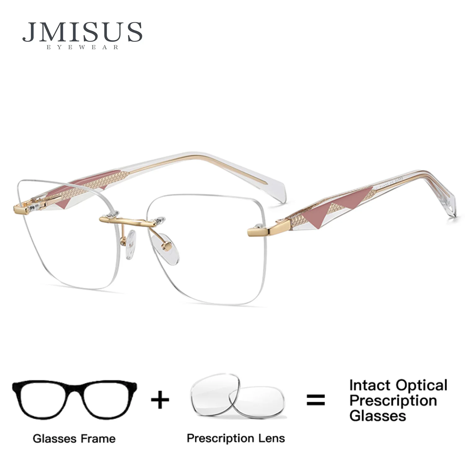 JMISUS 2026 Trendy Rimless Optical Eyeglasses Woman Blue Light Filter Multifocal Square Photochromic Prescription Eyeglasses
JMISUS 2026 Trendy Rimless Optical Eyeglasses Woman Blue Light Filter Multifocal Square Photochromic Prescription Eyeglasses