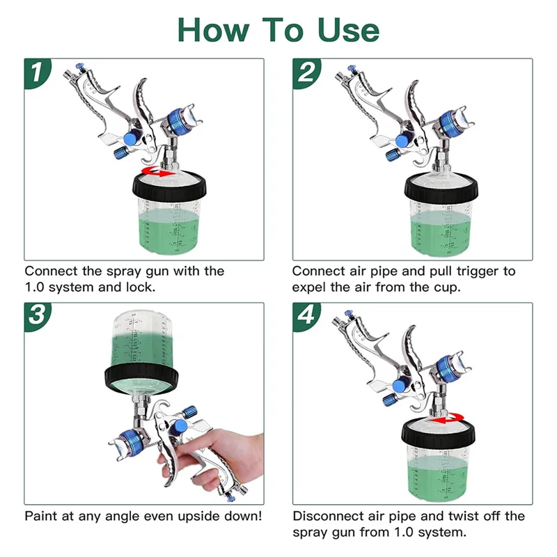 Disposable Paint Mixingcup Kit For Automotivegun-Hvlp Spraygun,27 Ounce (800Ml) Standard Kit,20 Cup Liners,20 Lids-B61B
Disposable Paint Mixingcup Kit For Automotivegun-Hvlp Spraygun,27 Ounce (800Ml) Standard Kit,20 Cup Liners,20 Lids-B61B