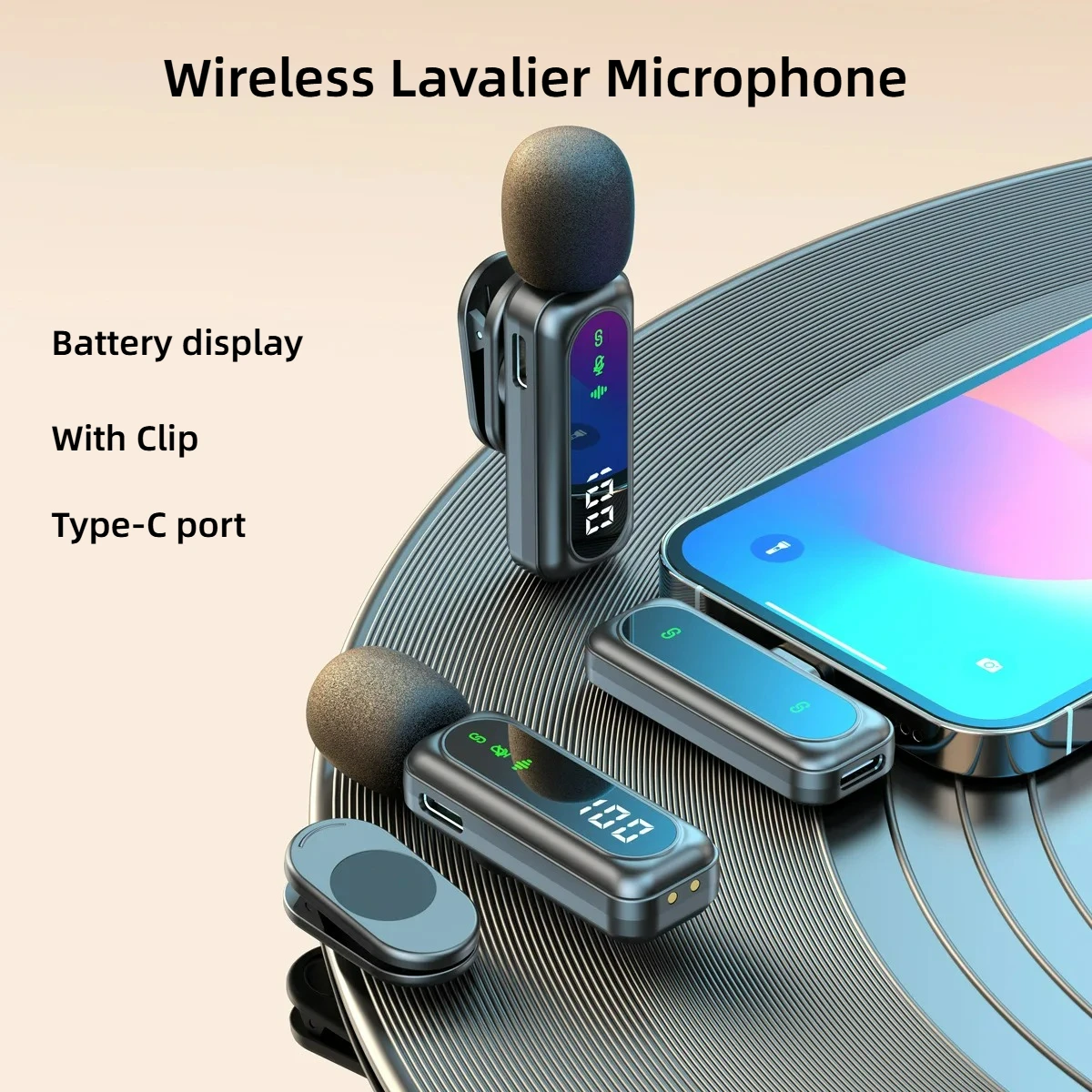 Mini J21 Wireless Lapel Microphones with Battery Indicator Lavalier Mic for IPhone Live Streaming Record Content Tie Type C
Mini J21 Wireless Lapel Microphones with Battery Indicator Lavalier Mic for IPhone Live Streaming Record Content Tie Type C