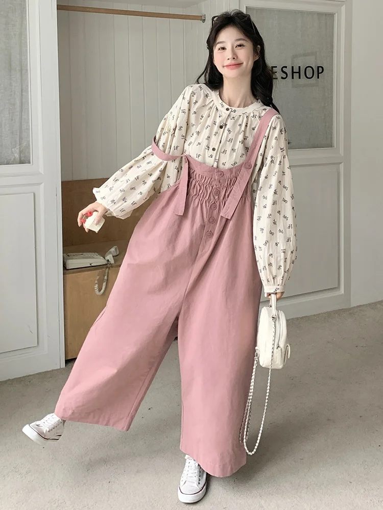 Unique Sweet Pink Women's Overalls Korean Sle Spring 2026 High Waist Wide Leg Jumpsuits Agel Faion plus Size
Unique Sweet Pink Women's Overalls Korean Sle Spring 2026 High Waist Wide Leg Jumpsuits Agel Faion plus Size