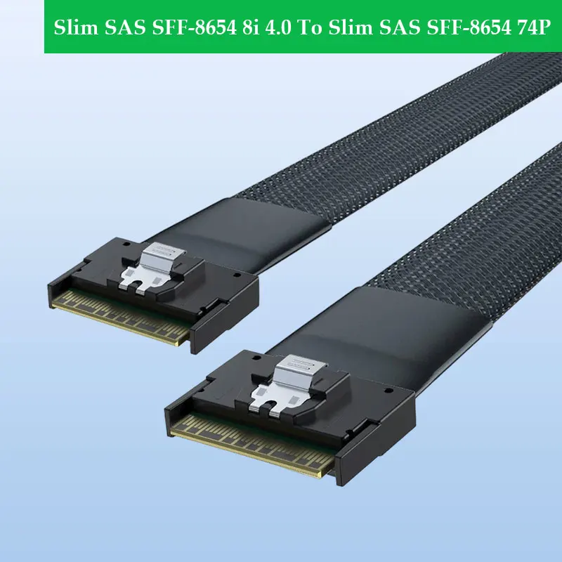 ADT-Link Slim SAS SFF-8654 8i 4.0 Anti-skew Plug-in To Slim SAS SFF-8654 74P Server Connection Length Optional 0.5M 0.8M 1M
ADT-Link Slim SAS SFF-8654 8i 4.0 Anti-skew Plug-in To Slim SAS SFF-8654 74P Server Connection Length Optional 0.5M 0.8M 1M