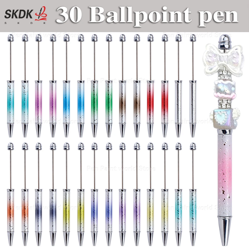 30Pcs Rotating UV Beaded Pen - Stunning Starry Gradient Effect, Bulk DIY Writing Gift Set
30Pcs Rotating UV Beaded Pen - Stunning Starry Gradient Effect, Bulk DIY Writing Gift Set
