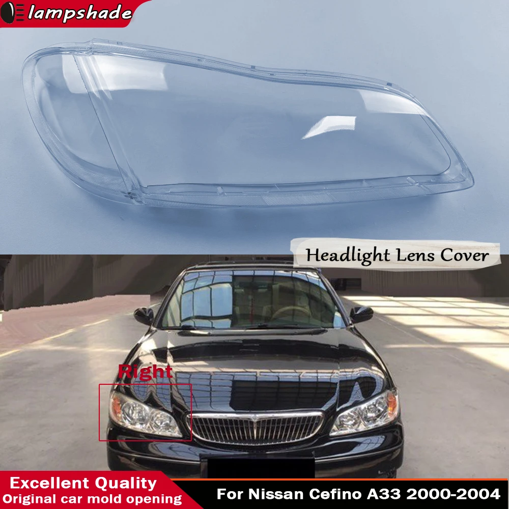 For Nissan Cefino A33 2000 - 2004 Front Headlamp Lens Cover Headlight Shell Transparent Shade Plexiglass Lampshade Housing
For Nissan Cefino A33 2000 - 2004 Front Headlamp Lens Cover Headlight Shell Transparent Shade Plexiglass Lampshade Housing