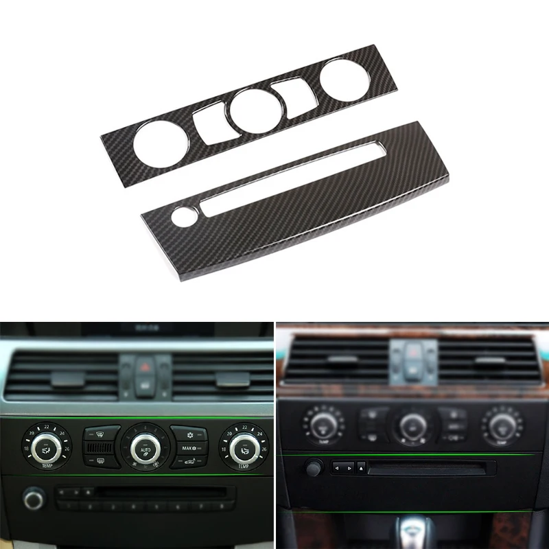 For BMW 5 Series E60 2004 - 2010 Carbon Texture Car Inner Center Console Air Vent Outlet Volume Adjuster Frame Protective Cover
For BMW 5 Series E60 2004 - 2010 Carbon Texture Car Inner Center Console Air Vent Outlet Volume Adjuster Frame Protective Cover