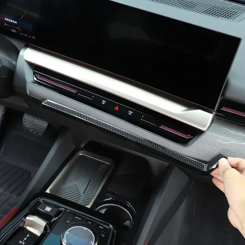 For BMW 5 Series I5 G60 2024-26 ABS Black Car Central Control Air Outlet Dustproof Mesh Trim Cover Interior Car Accessories
For BMW 5 Series I5 G60 2024-26 ABS Black Car Central Control Air Outlet Dustproof Mesh Trim Cover Interior Car Accessories