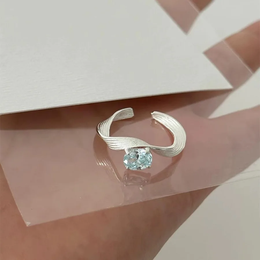 925 Sterling Silver Open Finger Ring Blue Elegant Mobius Wavy Lines Geometric Punk For Women Jewelry Gift Dropship Wholesale
925 Sterling Silver Open Finger Ring Blue Elegant Mobius Wavy Lines Geometric Punk For Women Jewelry Gift Dropship Wholesale