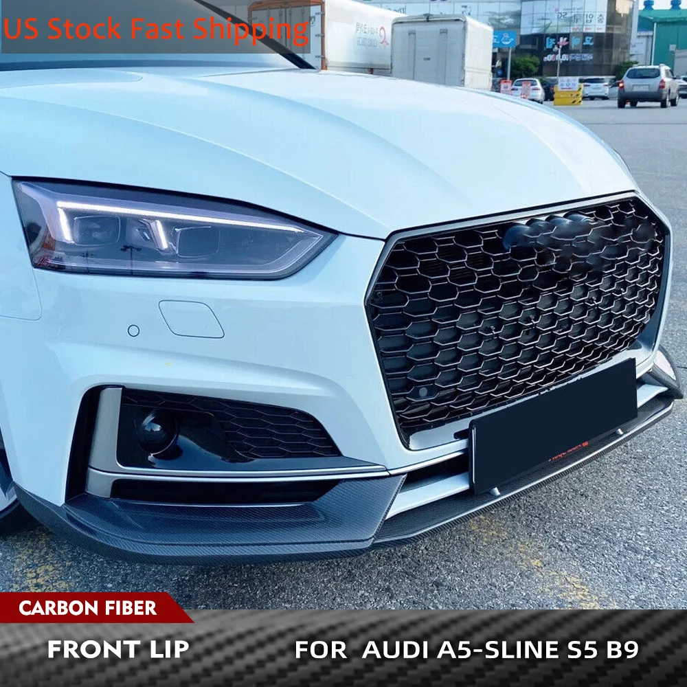 3PCS Carbon Fiber Car Front Bumper Lip Spoiler Splitters For Audi A5 Sline S5 B9 2017-2019 Front Bumper Lip Splitters Body Kits
3PCS Carbon Fiber Car Front Bumper Lip Spoiler Splitters For Audi A5 Sline S5 B9 2017-2019 Front Bumper Lip Splitters Body Kits