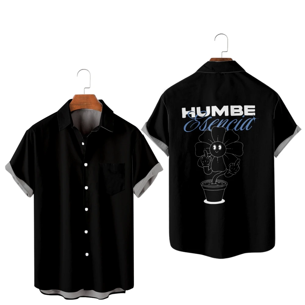 Humbe Esencia Flower Pot Summer Short Sleeve Shirts V-Neck Turn-down Collar Casual Beach Style Button Shirt
Humbe Esencia Flower Pot Summer Short Sleeve Shirts V-Neck Turn-down Collar Casual Beach Style Button Shirt