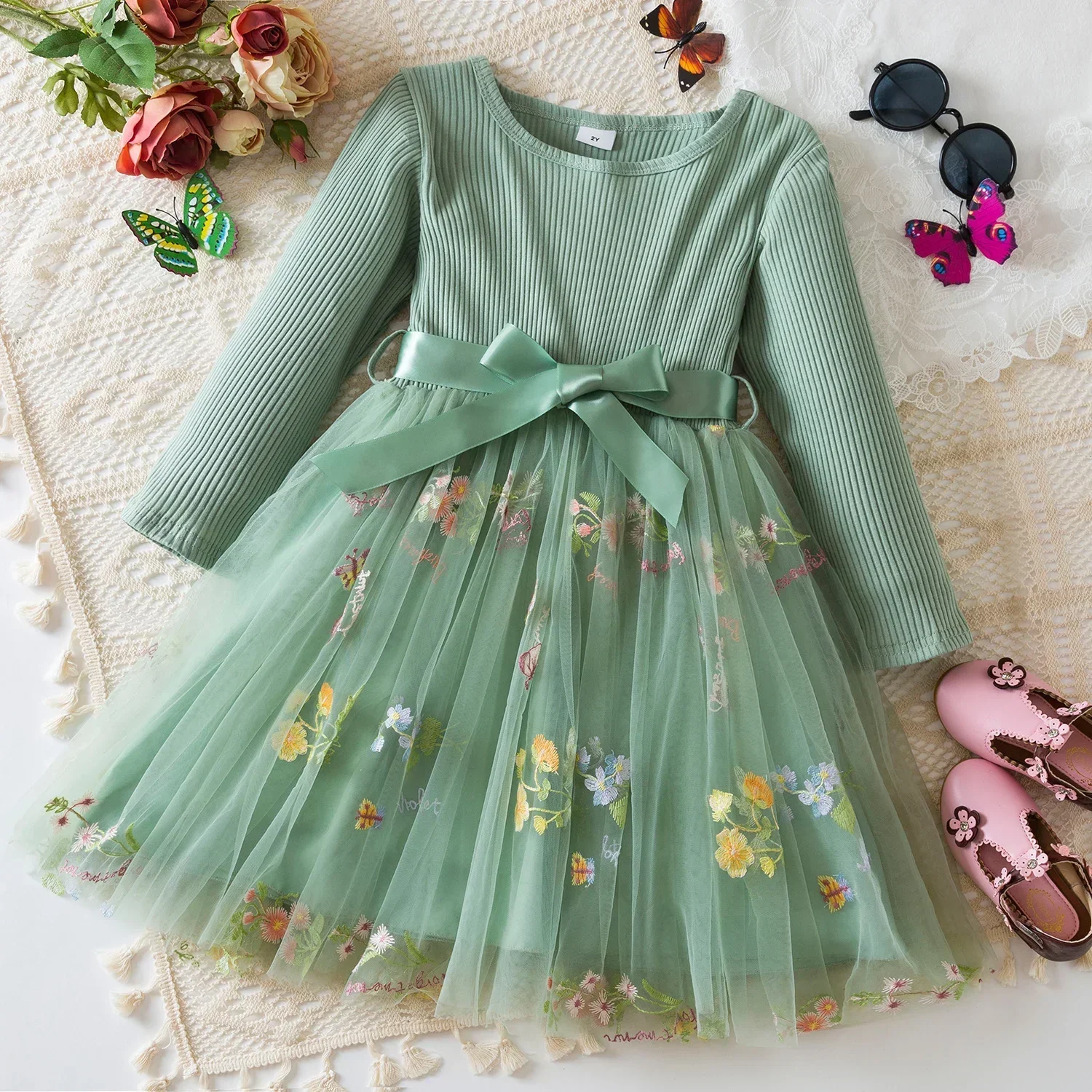 Autumn Baby Clothes for Long Sleeves 2024 New Children's Floral Party Winter Mesh Dresses for 1-5 Years Girls Christmas Costumes
Autumn Baby Clothes for Long Sleeves 2024 New Children's Floral Party Winter Mesh Dresses for 1-5 Years Girls Christmas Costumes