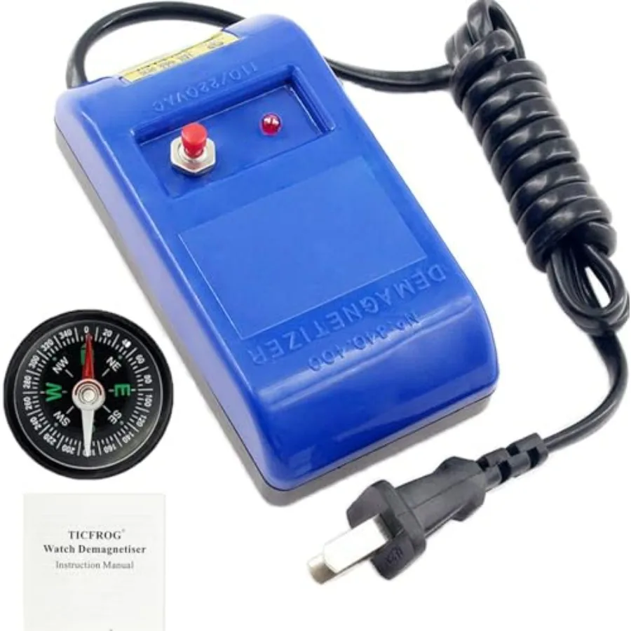Watch Demagnetizer, Professional Mechanical Wristwatch Repair Degaussing Demagnetizer Tool with Compass and EN Instructions, Gi
Watch Demagnetizer, Professional Mechanical Wristwatch Repair Degaussing Demagnetizer Tool with Compass and EN Instructions, Gi