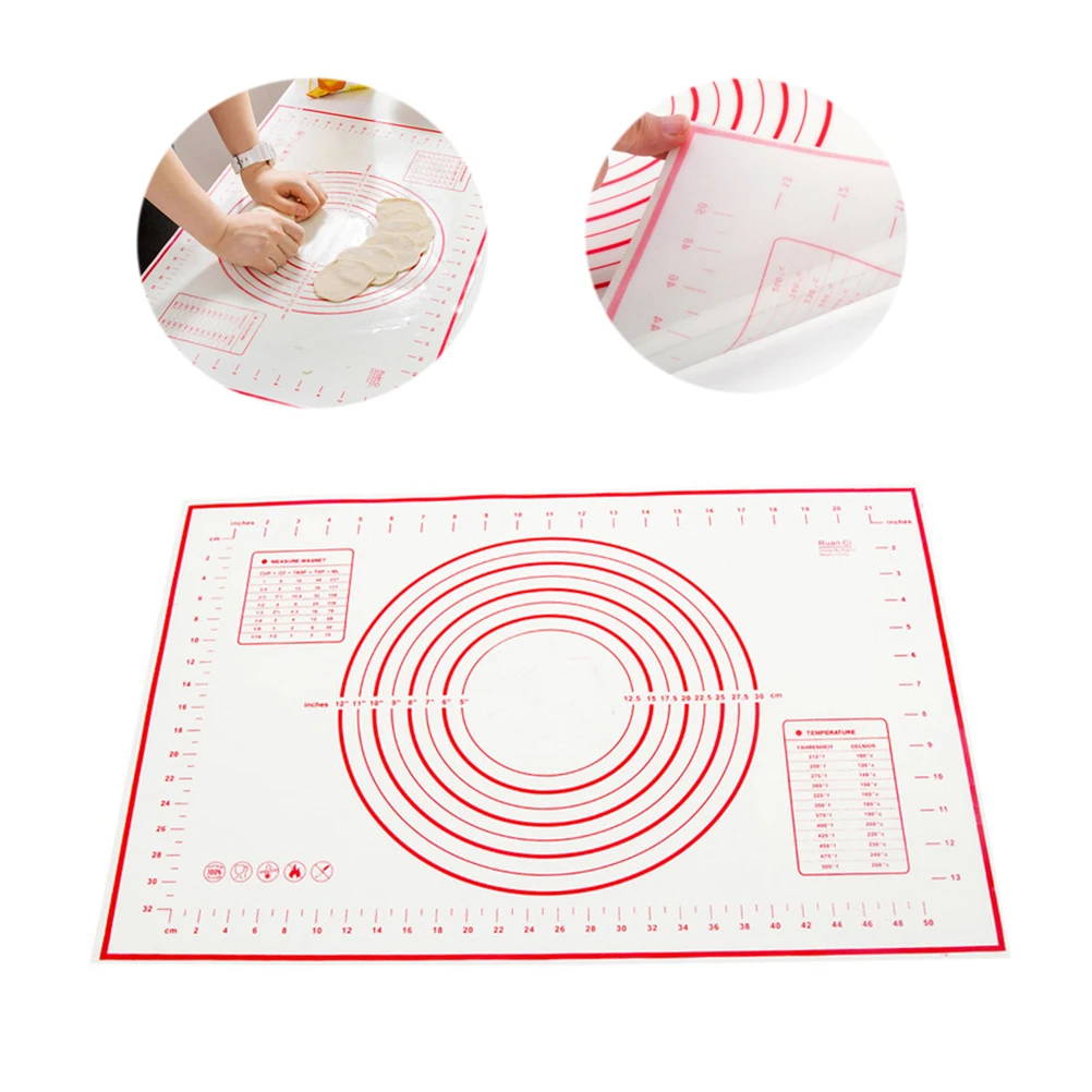 Silicone Kneading Mat Dough Rolling Baking Mats with Measurements Kitchen Tools Non Slip Heat Resistant Easy Clean
Silicone Kneading Mat Dough Rolling Baking Mats with Measurements Kitchen Tools Non Slip Heat Resistant Easy Clean