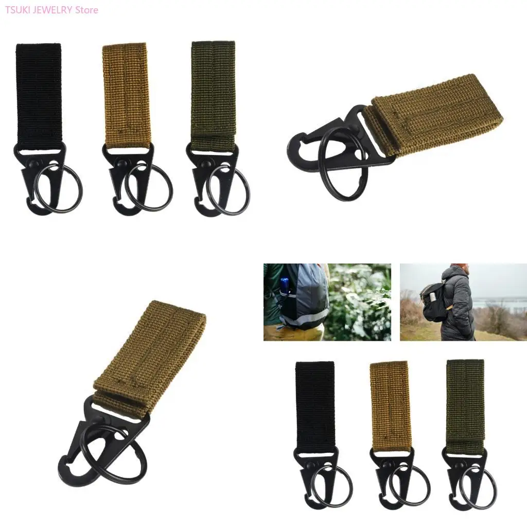 62KE D Rings Clip Carabiner Keychain Keeper Buckle Hangs Hook Tactically Keychain
62KE D Rings Clip Carabiner Keychain Keeper Buckle Hangs Hook Tactically Keychain