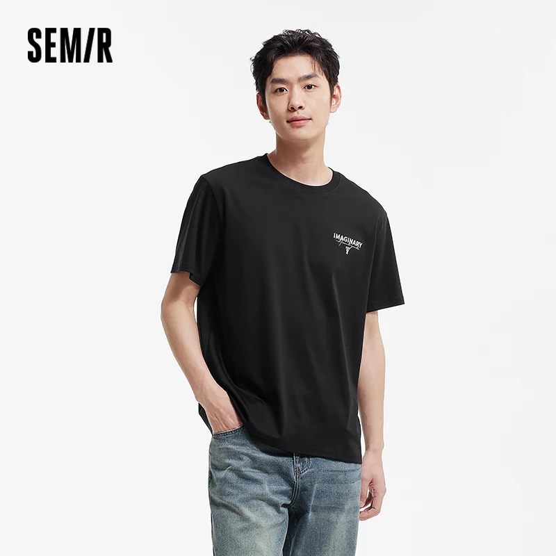 Футболка Semir с коротким рукавом, мужская футболка с принтом букв, новинка 2025, летняя стильная стильная внутренняя одежда для летней повседневной одежды
Футболка Semir с коротким рукавом, мужская футболка с принтом букв, новинка 2025, летняя стильная стильная внутренняя одежда для летней повседневной одежды