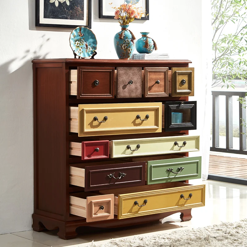 American chest of drawers, solid wood storage, entrance cabinet, living room cabinet
American chest of drawers, solid wood storage, entrance cabinet, living room cabinet