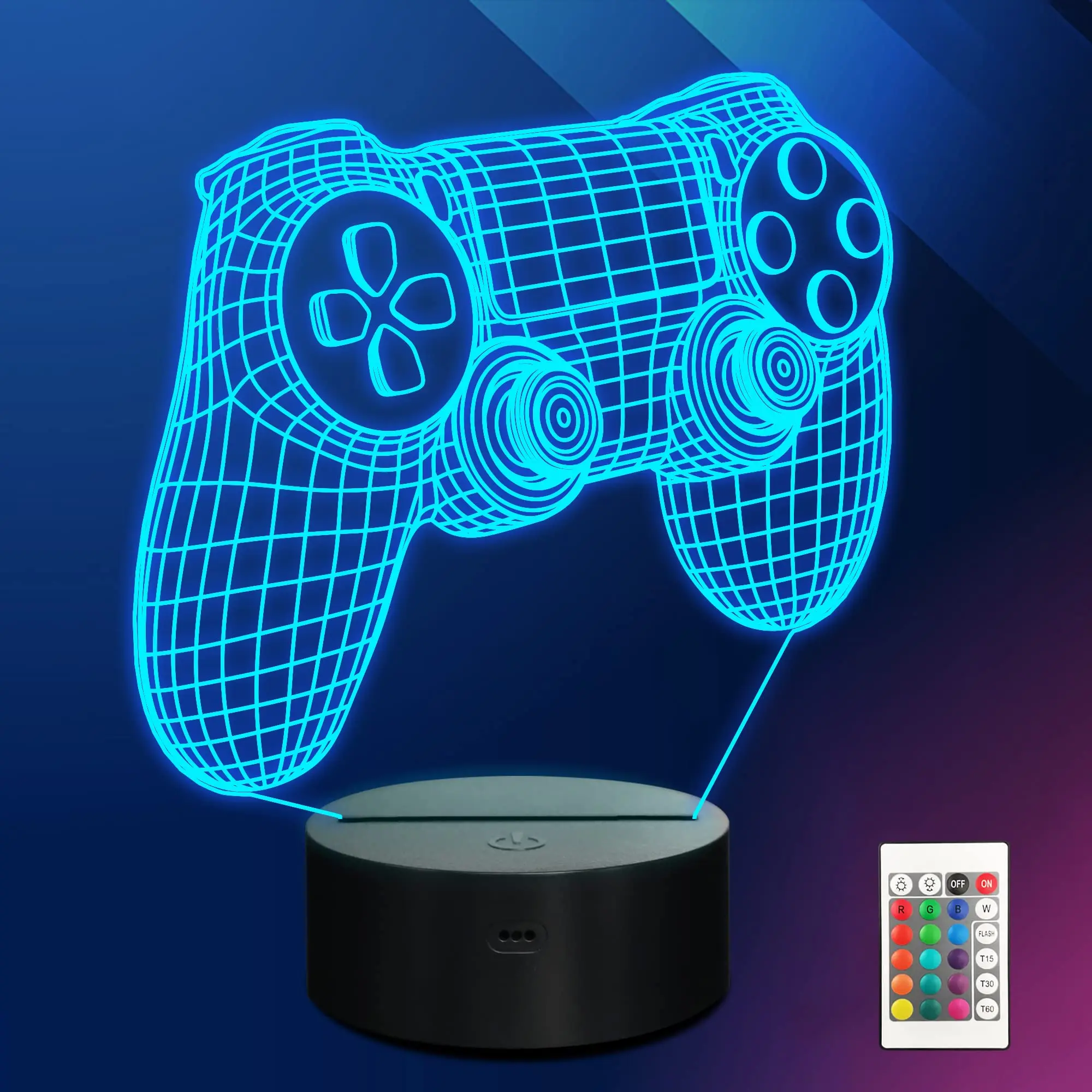 3D Gamepad Night Light for Lover, Brithday Or Chrismas Gifts with Remote and Smart Touch 16 Colors Changing Dimmable Table Lamp
3D Gamepad Night Light for Lover, Brithday Or Chrismas Gifts with Remote and Smart Touch 16 Colors Changing Dimmable Table Lamp