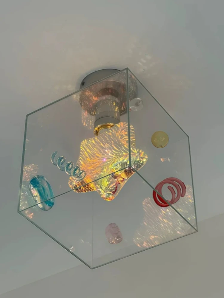 Mid-Century Creative Colorful Glass Ceiling Light Hanging Lamp for Kids Room Bedroom Bedside Hallway ceiling lamp Indoor Decor
Mid-Century Creative Colorful Glass Ceiling Light Hanging Lamp for Kids Room Bedroom Bedside Hallway ceiling lamp Indoor Decor