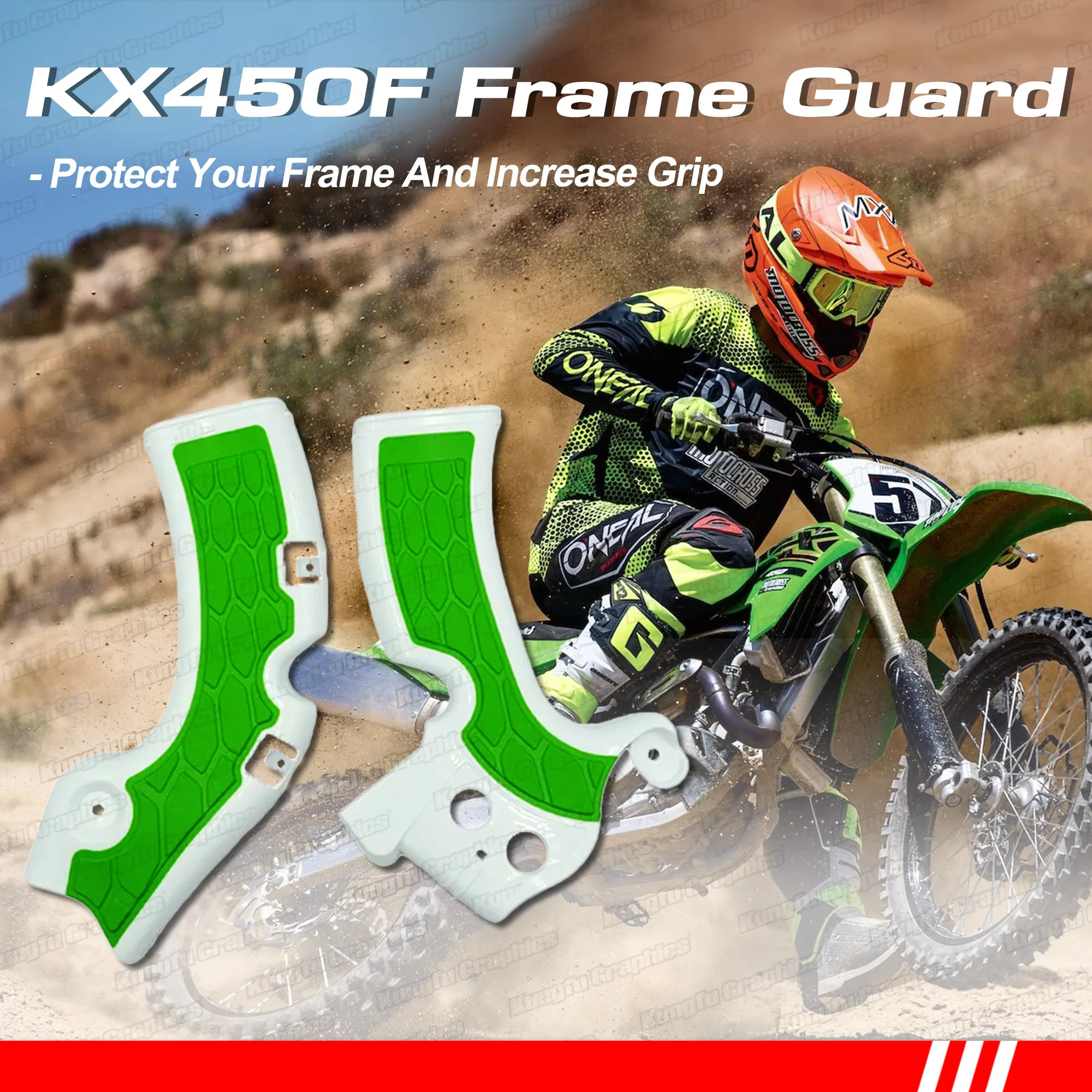 Motocross Enduro Frame Guard Protection Plate Cover Frame Shell for Kawasaki KX450F 2009 2010 2011 12 13 14 15 16 17 2018 Green
Motocross Enduro Frame Guard Protection Plate Cover Frame Shell for Kawasaki KX450F 2009 2010 2011 12 13 14 15 16 17 2018 Green