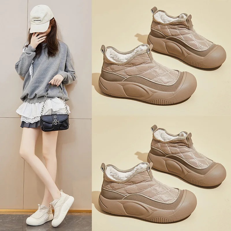 Thicken Plush Winter Sneakers for Women Winter Thick Sole Warm Cotton Shoes Woman Fashion Platform Faux Fur Sports Shoes
Thicken Plush Winter Sneakers for Women Winter Thick Sole Warm Cotton Shoes Woman Fashion Platform Faux Fur Sports Shoes