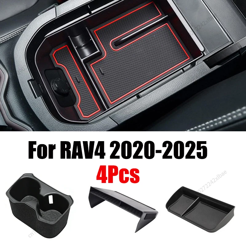 4Pcs Storage Box Armrest Box Center Contral Box Cup Holder for Toyota RAV4 2020-2025 Interior Accessories Stowing Tidying
4Pcs Storage Box Armrest Box Center Contral Box Cup Holder for Toyota RAV4 2020-2025 Interior Accessories Stowing Tidying