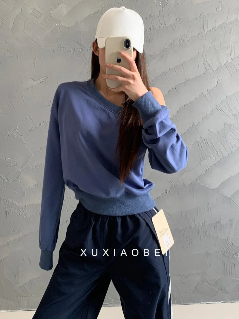 Off Shoulder Hoodie Women's Spring Autumn Lazy Style Loose Long Sleeve Top Sweatshirt Fashion Women Korean Sweet Tops
Off Shoulder Hoodie Women's Spring Autumn Lazy Style Loose Long Sleeve Top Sweatshirt Fashion Women Korean Sweet Tops