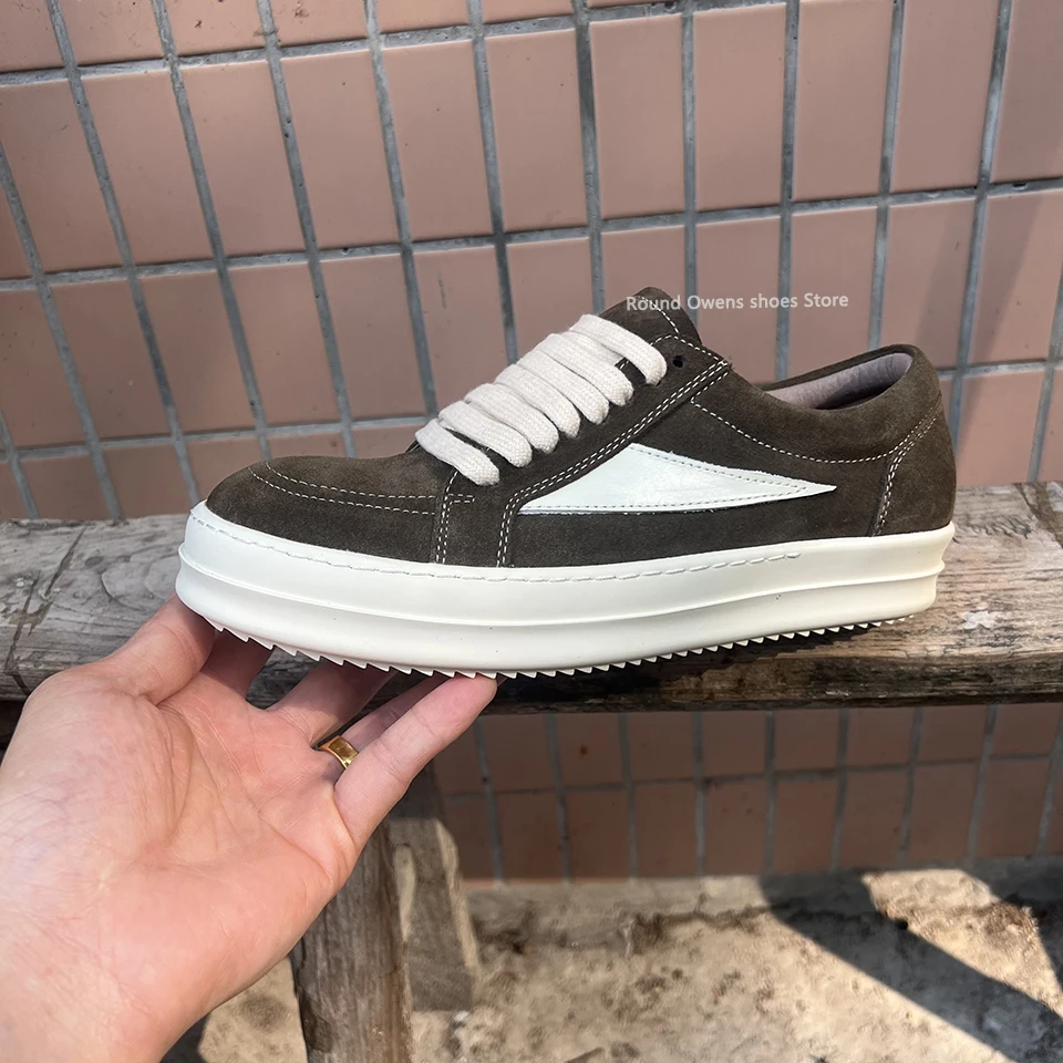 Men Low Top Casual Shoes Hip-hop Retro Brown Suede Lace Up Women Thick Sole Increase Height Ro Luxury Designer Flat Sneakers
Men Low Top Casual Shoes Hip-hop Retro Brown Suede Lace Up Women Thick Sole Increase Height Ro Luxury Designer Flat Sneakers