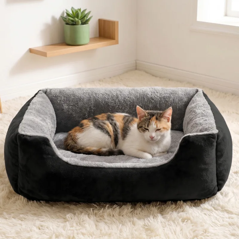 Cozy Warm Square Pet Bed Nest For Small And Medium Dogs And Cats Teddy Sofa Cushion For Home Living Room Christmas Gift
Cozy Warm Square Pet Bed Nest For Small And Medium Dogs And Cats Teddy Sofa Cushion For Home Living Room Christmas Gift