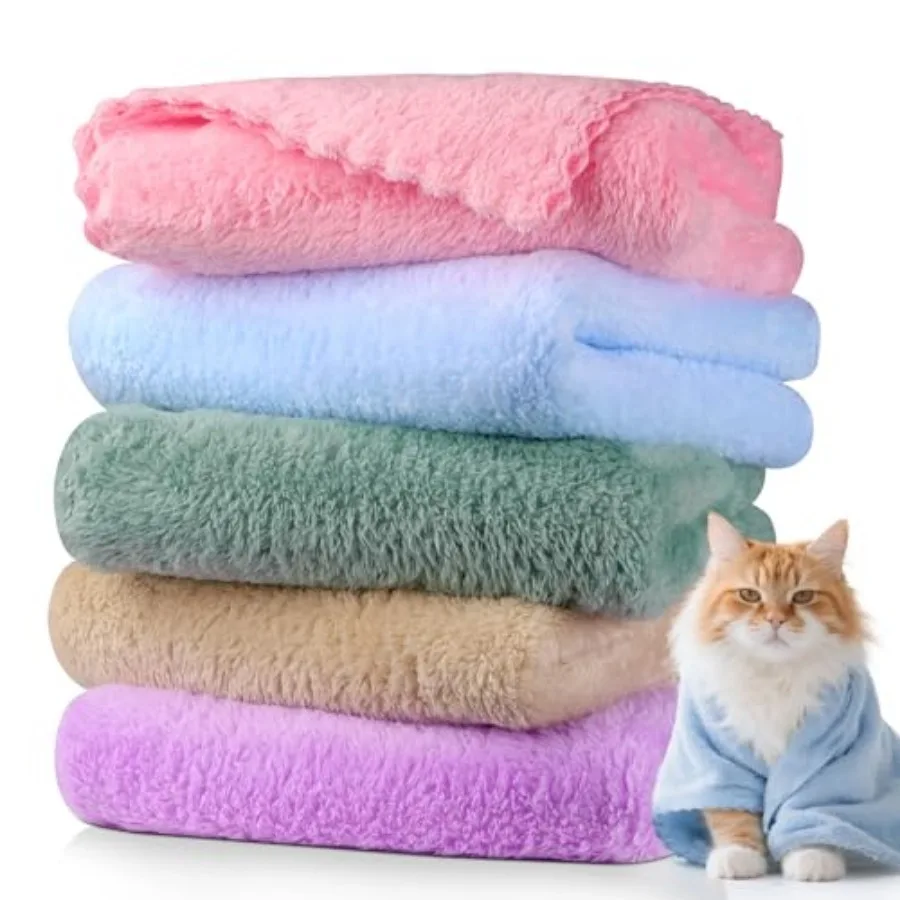 5Pcs Cat Towels Microfiber Pack Bulk, 29.5 x 13.77 inch Quick Drying Absorbent Pet Puppy Towels for Pet Kitten Grooming Hair Dr
5Pcs Cat Towels Microfiber Pack Bulk, 29.5 x 13.77 inch Quick Drying Absorbent Pet Puppy Towels for Pet Kitten Grooming Hair Dr