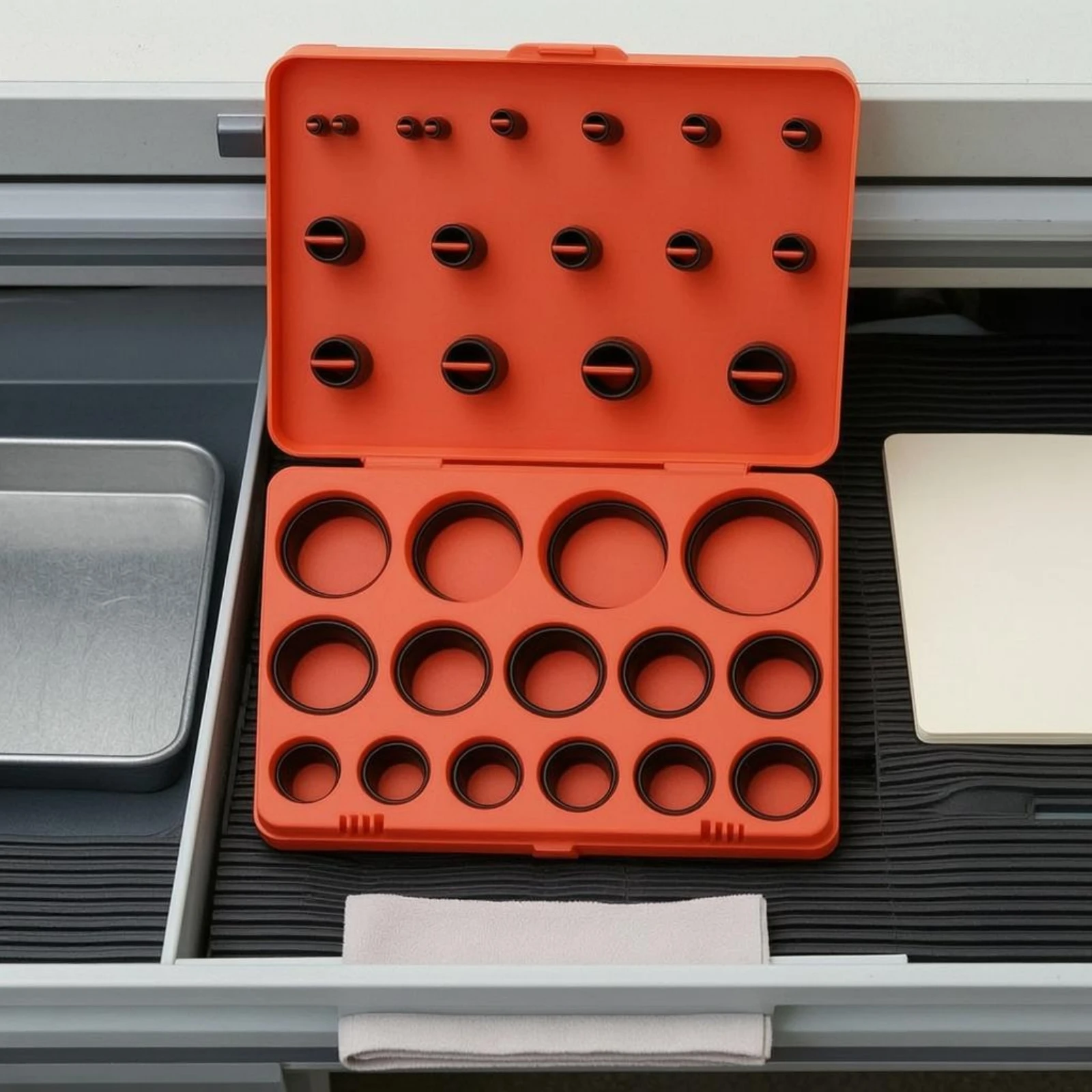 O-Seal Assortment Kit Hinged Lid NBR O-Rings Buna N Sealing Rings Oil Resistant Hardware Parts Easy to Sort
O-Seal Assortment Kit Hinged Lid NBR O-Rings Buna N Sealing Rings Oil Resistant Hardware Parts Easy to Sort
