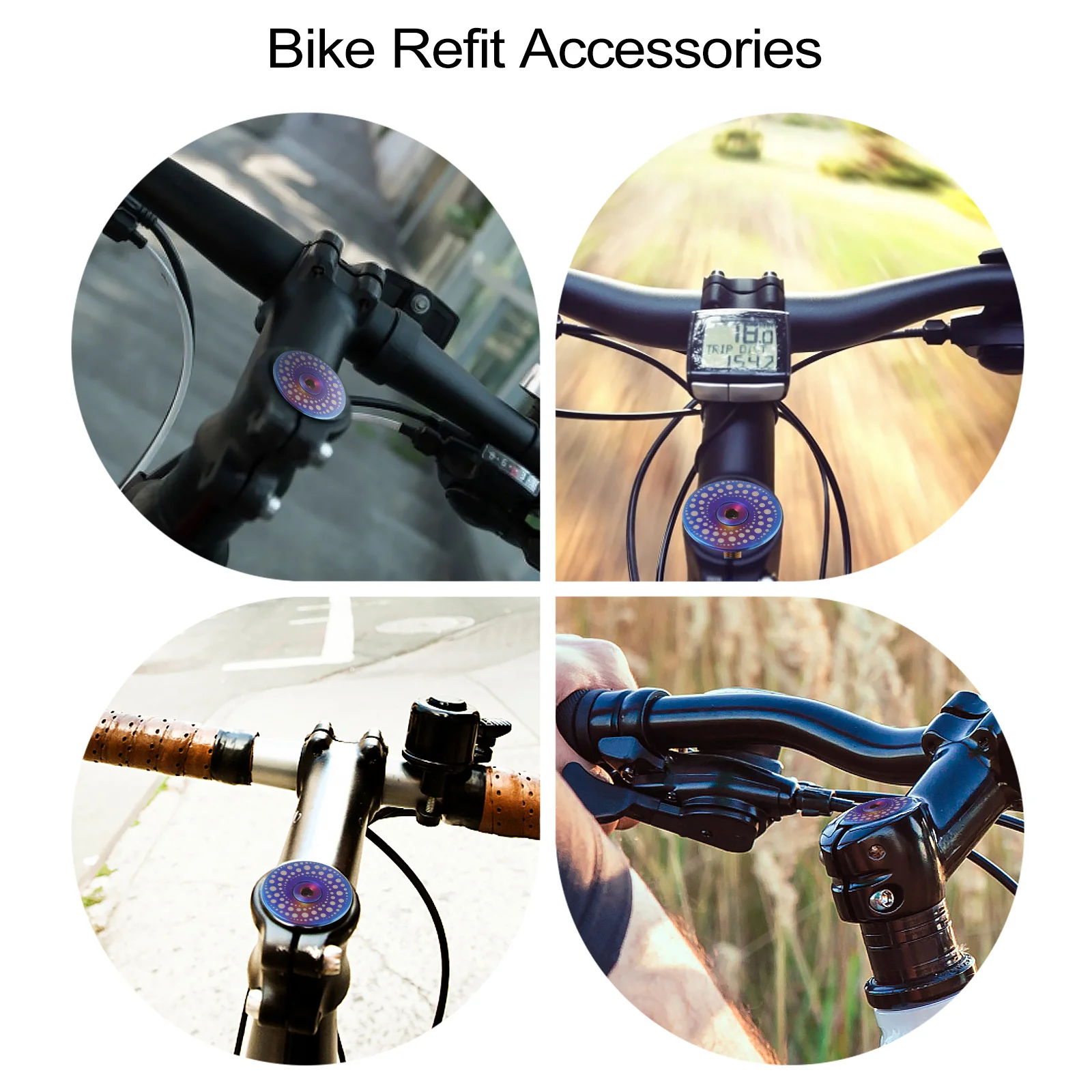 1 Set Titanium Alloy Bike Bowl Cover Lightweight Durable For Road Mountain Bikes Fork Stem Cap Headset Cap Cycling Accessories
1 Set Titanium Alloy Bike Bowl Cover Lightweight Durable For Road Mountain Bikes Fork Stem Cap Headset Cap Cycling Accessories