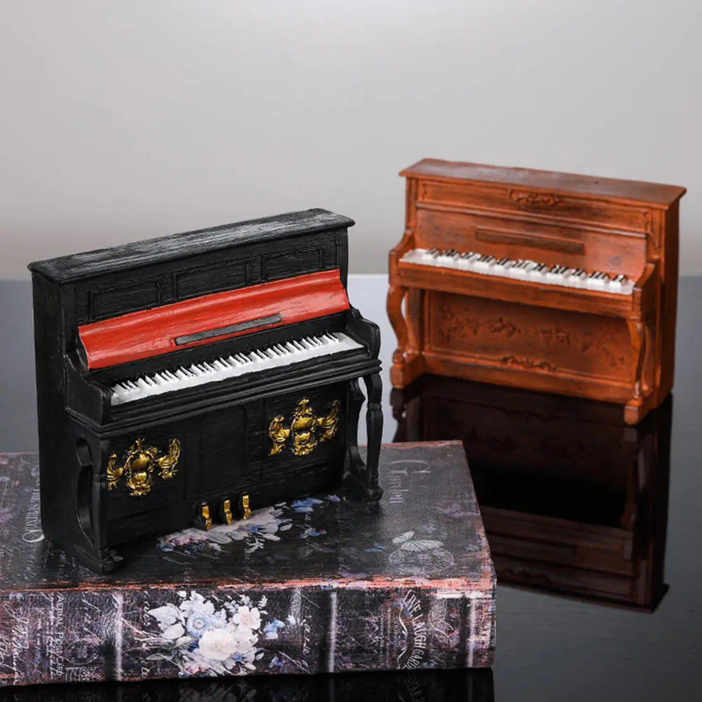 Retro Style Mini Resin Piano Decorative Desktop Ornament For Home Decor Gift Stage Prop Music Box Collection
Retro Style Mini Resin Piano Decorative Desktop Ornament For Home Decor Gift Stage Prop Music Box Collection