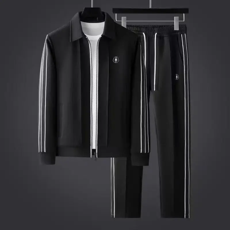 New Spring and Autumn Fashion Sports Jacket and Pants Two Piece Set for Men's Fashion Casual Sports Pants Sportswear Set Trendy
New Spring and Autumn Fashion Sports Jacket and Pants Two Piece Set for Men's Fashion Casual Sports Pants Sportswear Set Trendy
