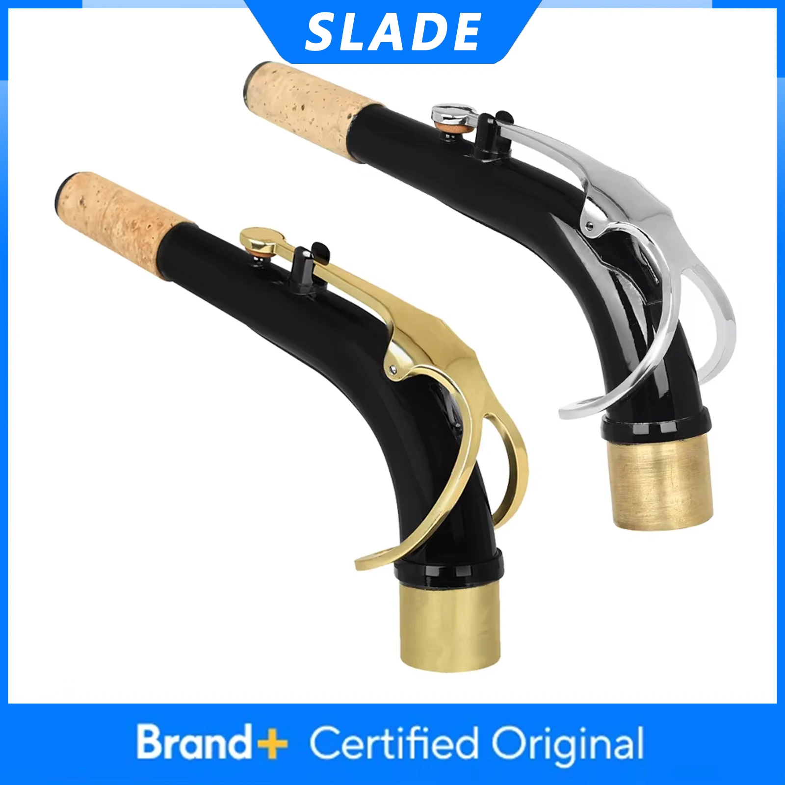 Высококачественный изогнутый шейный патрубок SLADE Eb для альт-саксофона из латуни, аксессуары для саксофона, аксессуары для деревянных духовых инструментов
Высококачественный изогнутый шейный патрубок SLADE Eb для альт-саксофона из латуни, аксессуары для саксофона, аксессуары для деревянных духовых инструментов