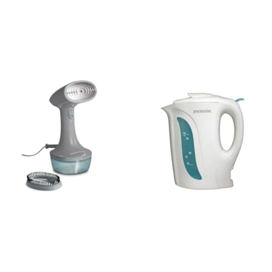 Handheld Garment Steamer for Clothes Fabric and Drapes with Stainless Steel Body in Silver Color Quick Heat and Auto-Shutoff Sa
Handheld Garment Steamer for Clothes Fabric and Drapes with Stainless Steel Body in Silver Color Quick Heat and Auto-Shutoff Sa