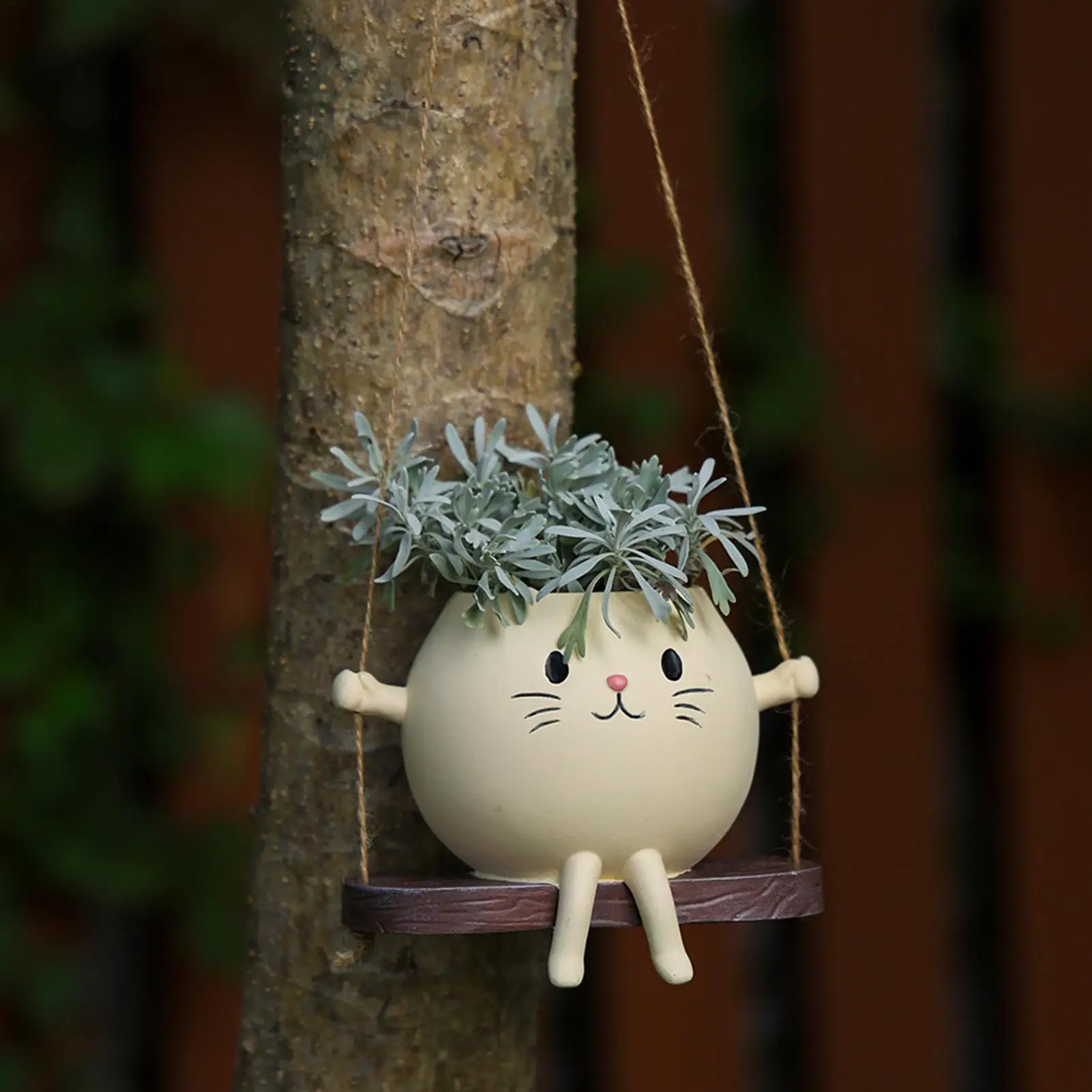Swinging Plant Pot Cat Rocking Chair Resin Outdoor Flower Pots Decorative Plant Planter For Indoor Outdoor Living Room Patio
Swinging Plant Pot Cat Rocking Chair Resin Outdoor Flower Pots Decorative Plant Planter For Indoor Outdoor Living Room Patio