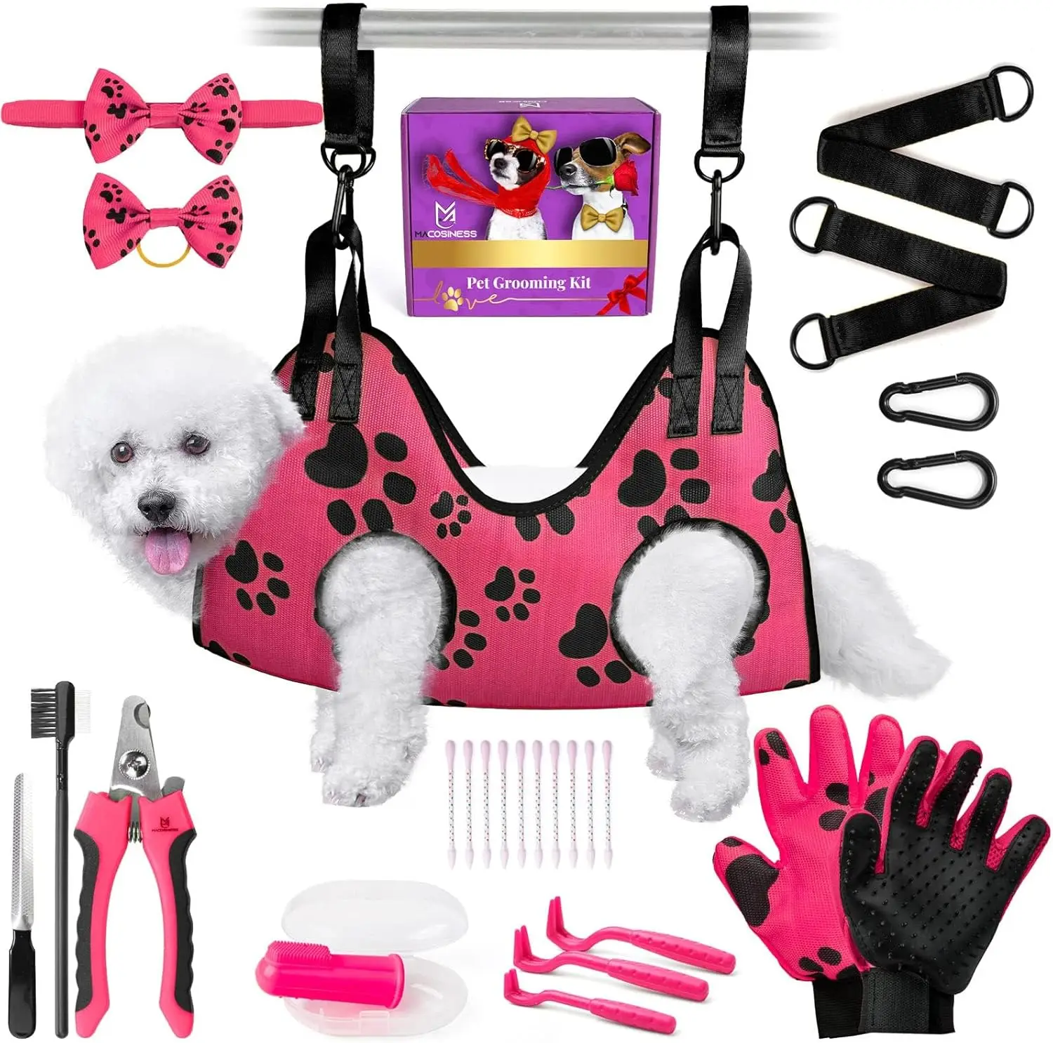 Pet Grooming Hammo For Nail Trimming - Complete Groomers Helper Set For Pet - Dog Grooming Hammo With Hook - Cat Nail C - Dog
Pet Grooming Hammo For Nail Trimming - Complete Groomers Helper Set For Pet - Dog Grooming Hammo With Hook - Cat Nail C - Dog