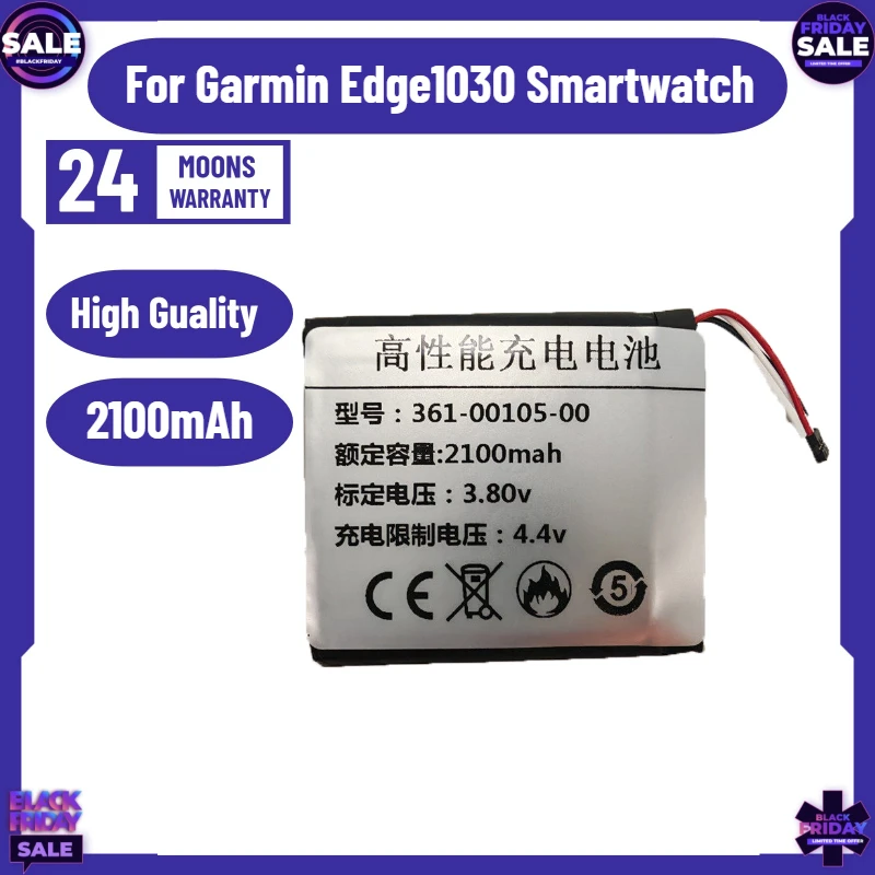 2100mAh 361-00105-00 Battery Suitable for Garmin Edge1030 Smartwatch Compatible Battery
2100mAh 361-00105-00 Battery Suitable for Garmin Edge1030 Smartwatch Compatible Battery