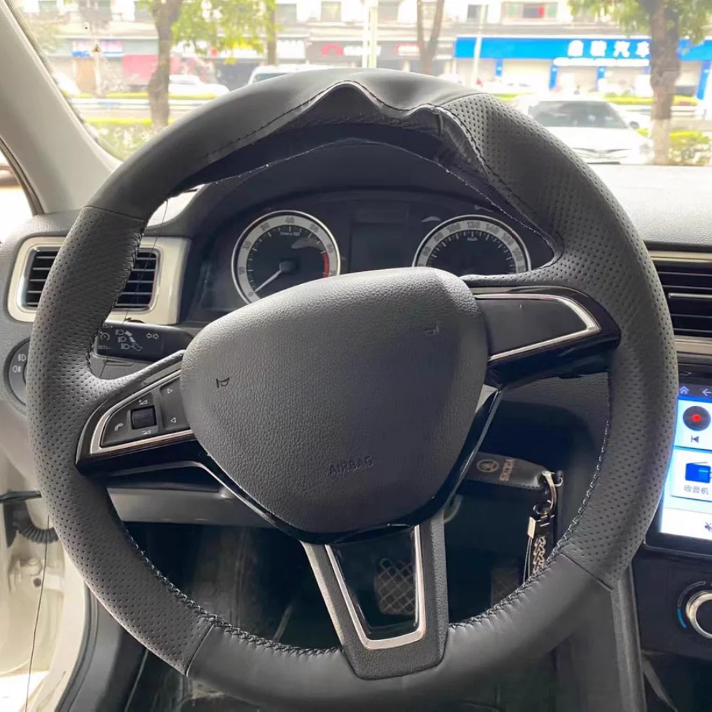 DIY Car Steering Wheel Cover Soft Black Artificial Leather For Skoda Octavia Fabia Rapid Spaceback 2016 2017 Auto Accessories
DIY Car Steering Wheel Cover Soft Black Artificial Leather For Skoda Octavia Fabia Rapid Spaceback 2016 2017 Auto Accessories