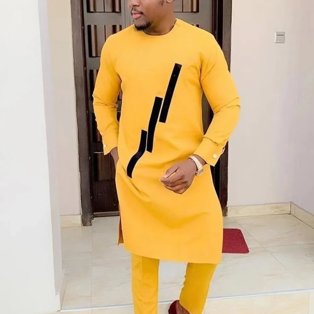 Kaftan New In 2Pc Men's Clothing Summer Men's Luxury Elegant Suit O-Neck Full Pant Sets African Traditional Outfit Dashiki Style
Kaftan New In 2Pc Men's Clothing Summer Men's Luxury Elegant Suit O-Neck Full Pant Sets African Traditional Outfit Dashiki Style