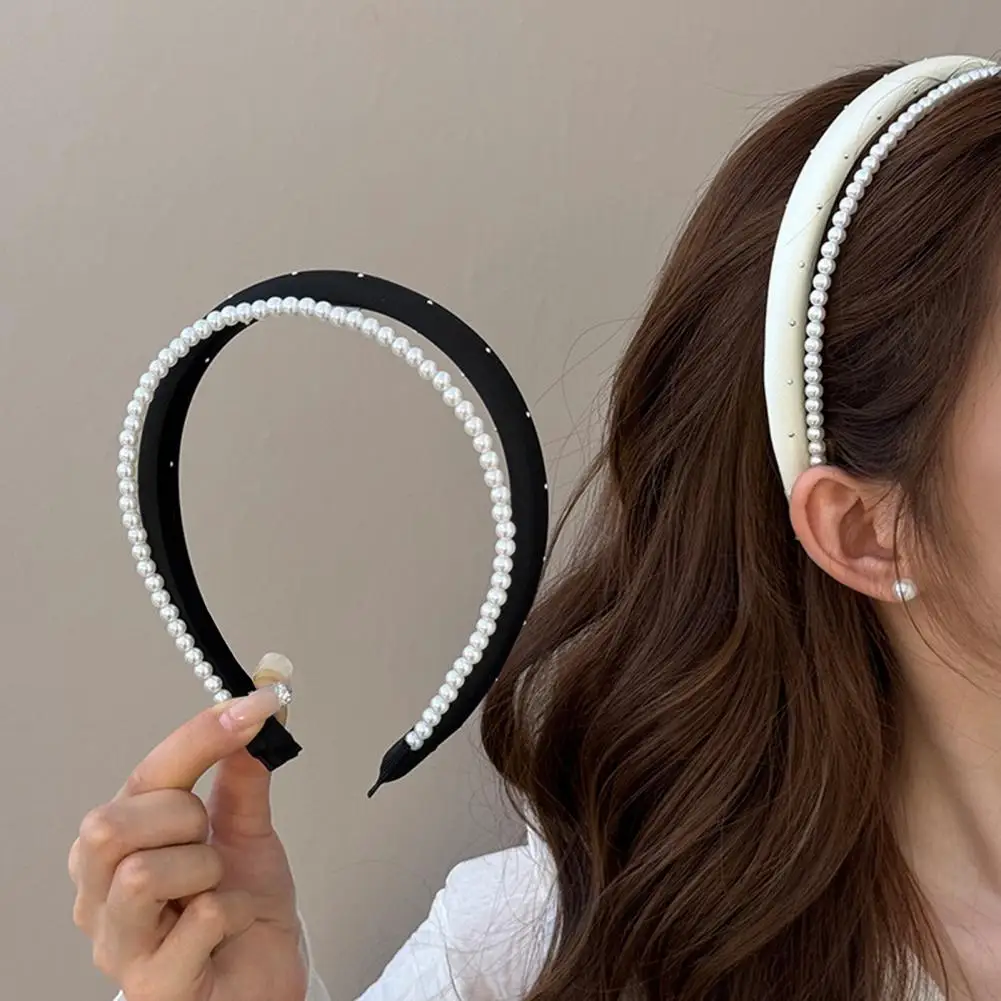 Imitation Pearl Hairband Lightweight Double-Layer Design Headband French Style Hair Hoop Soft Touch Versatile Outfit Accessory
Imitation Pearl Hairband Lightweight Double-Layer Design Headband French Style Hair Hoop Soft Touch Versatile Outfit Accessory