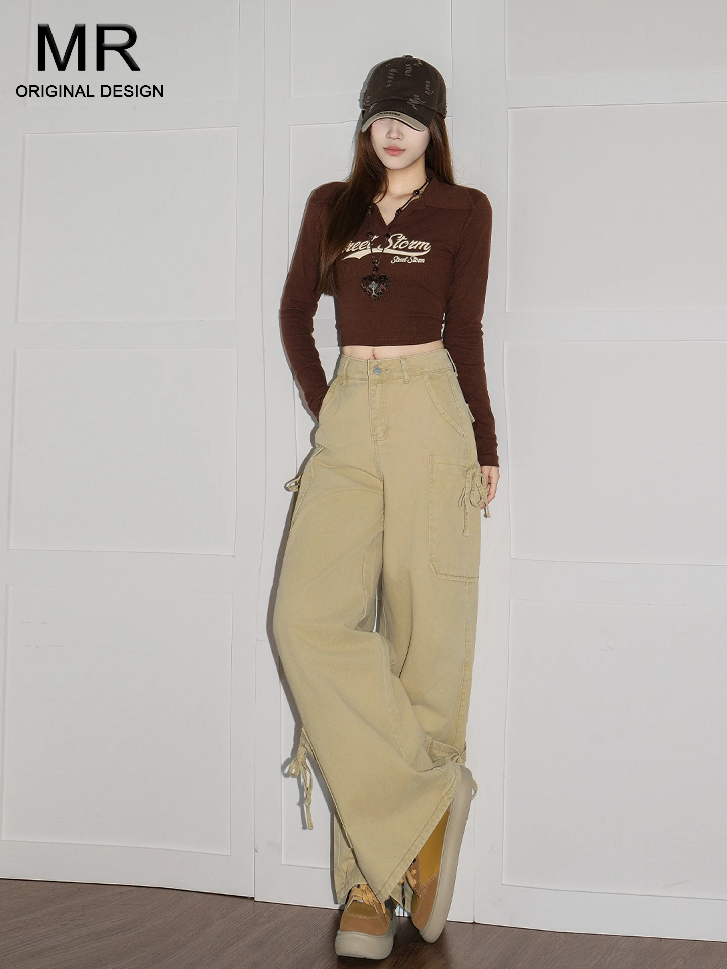 Loose Women's Workwear Denim Pants Summer Design Folded Wide Leg Pants Multi-Pocket 3D Belted Casual Cotton Jeans
Loose Women's Workwear Denim Pants Summer Design Folded Wide Leg Pants Multi-Pocket 3D Belted Casual Cotton Jeans