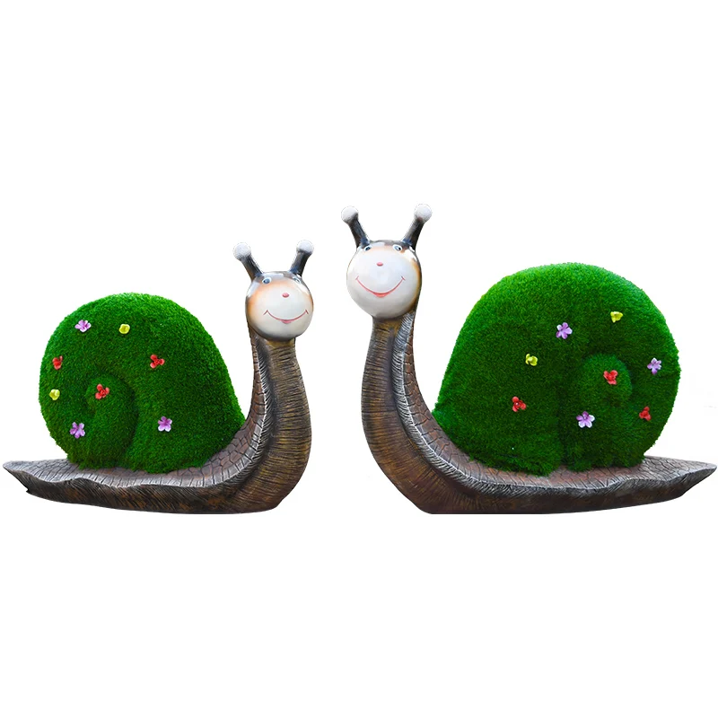 Outdoor landscape sketch green sculpture snail ornament fiberglass sculpture garden turf green plant simulation animal ornament
Outdoor landscape sketch green sculpture snail ornament fiberglass sculpture garden turf green plant simulation animal ornament
