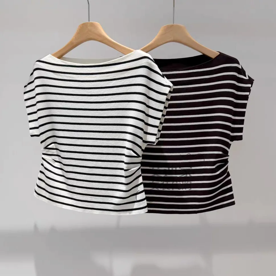 Slimming round Neck Striped Knitwear Women's Top Versatile Casual Loose Fit Single Piece Summer 2026 Fashionable New Arrival
Slimming round Neck Striped Knitwear Women's Top Versatile Casual Loose Fit Single Piece Summer 2026 Fashionable New Arrival