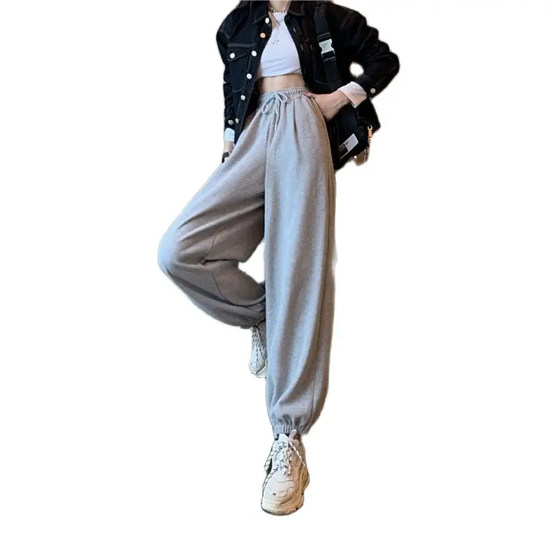 Fashion Sweatpants Loose Grey Casual Pants Women's Spring And Summer Student Korean Version High Waist Trousers Harem Pants
Fashion Sweatpants Loose Grey Casual Pants Women's Spring And Summer Student Korean Version High Waist Trousers Harem Pants